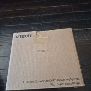 VTech VG232-3 Cordless Phone 3 Handsets Answering System Big Buttons Caller ID